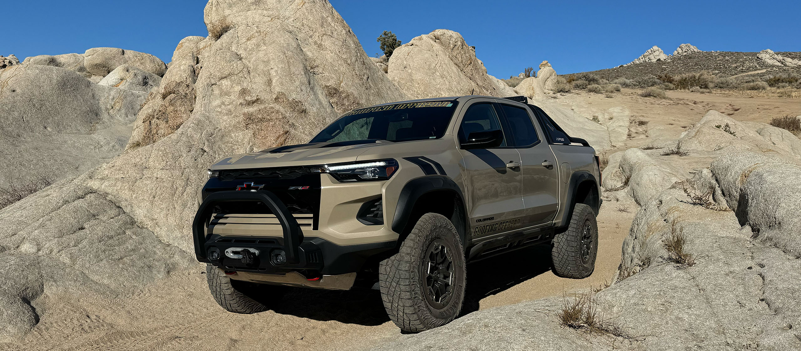 Chevy Colorado ZR2 Desert Boss posing off road